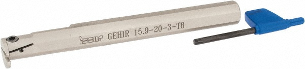 Iscar Indexable Grooving Toolholder:  GEHIR 12.7-14-3, 0.1260" Max Groove Width - 2801139