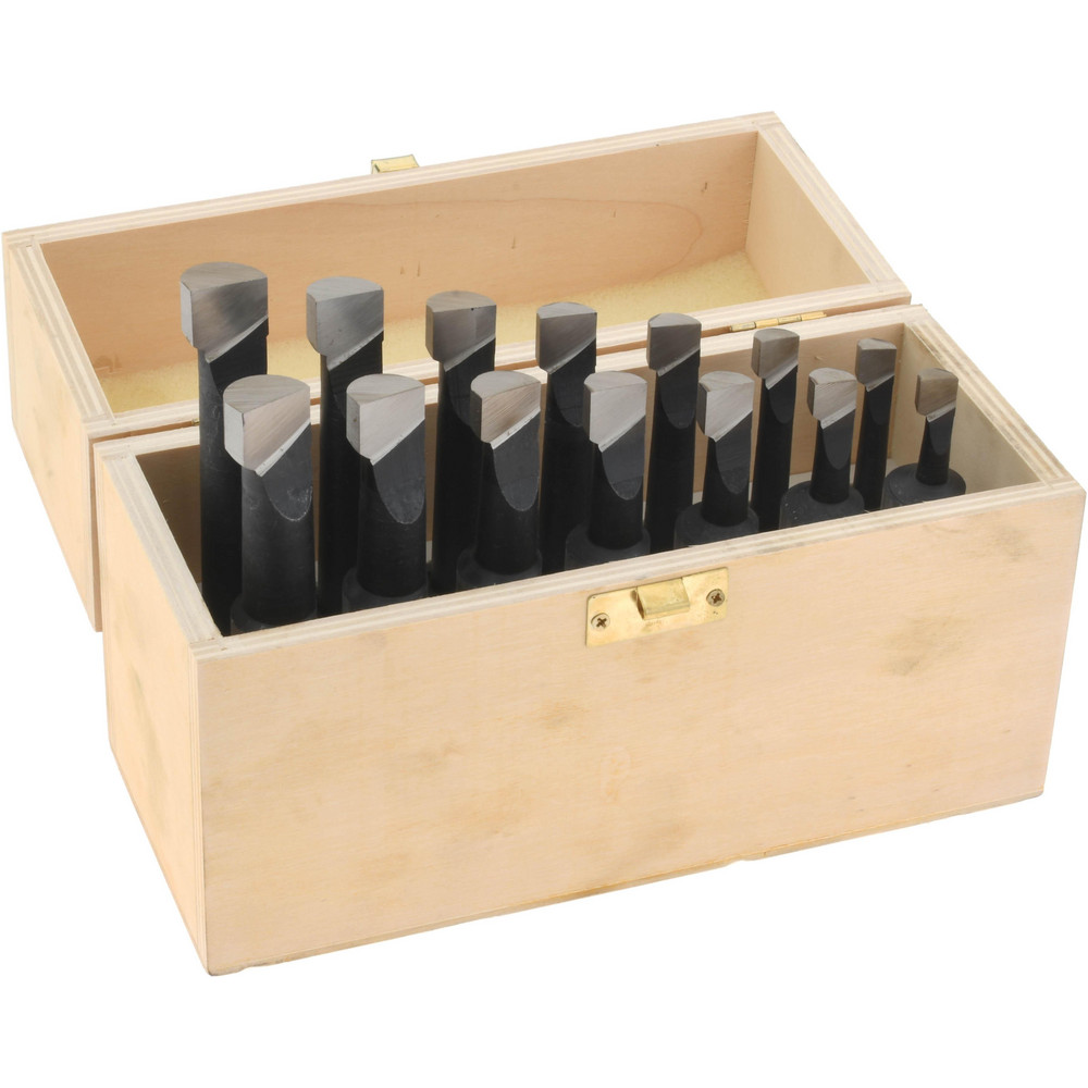 Everede Tool 1, 1-1/4, 2-1/2" Max Bore, 0.18" Min Bore Smallest Bar, 0.29" Min Bore Largest Bar, Steel Indexable Boring Bar Set, Box not Included - 02328