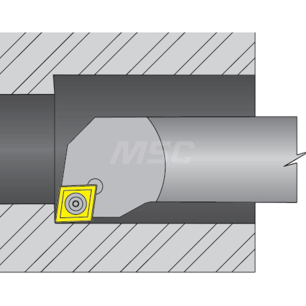 Dorian Tool Indexable Boring Bar: S10R-SCLCR-3, 0.7970" Min Bore, Right Hand, 5 deg Lead, Steel - 73310155486