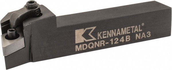 Kennametal Indexable Turning Toolholder: MDQNR124B, Clamp & Screw - 1096265