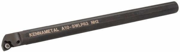 Kennametal Indexable Boring Bar: A10CTFPR2, 19.56 mm Min Bore, Right Hand, 15.88 mm Shank Dia, Steel - 1094876