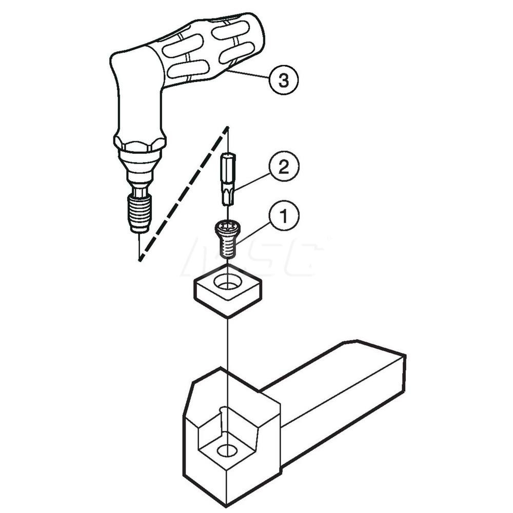 Sandvik Coromant Indexable Turning Toolholder: QS-SVJBR 082X-B1, Screw - 5738212