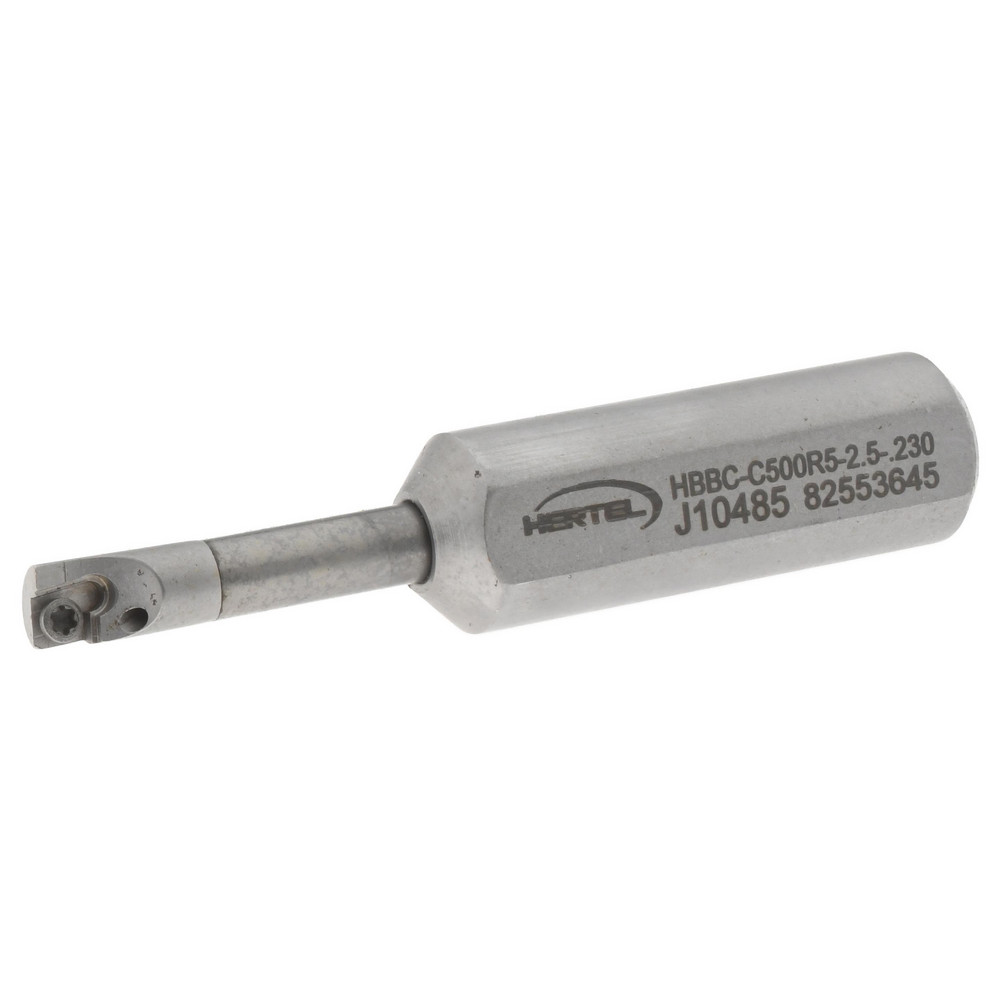 Kennametal Indexable Boring Bar: E3208XSCLDR121, 0.2300" Min Bore, Right Hand, 5 deg Lead, Solid Carbide (Shank) & Steel (Head) - 1938022