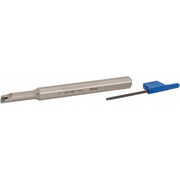 Iscar Indexable Boring Bar: S6-SWUBR-065, 0.2360" Min Bore, Right Hand, Steel - 3601275