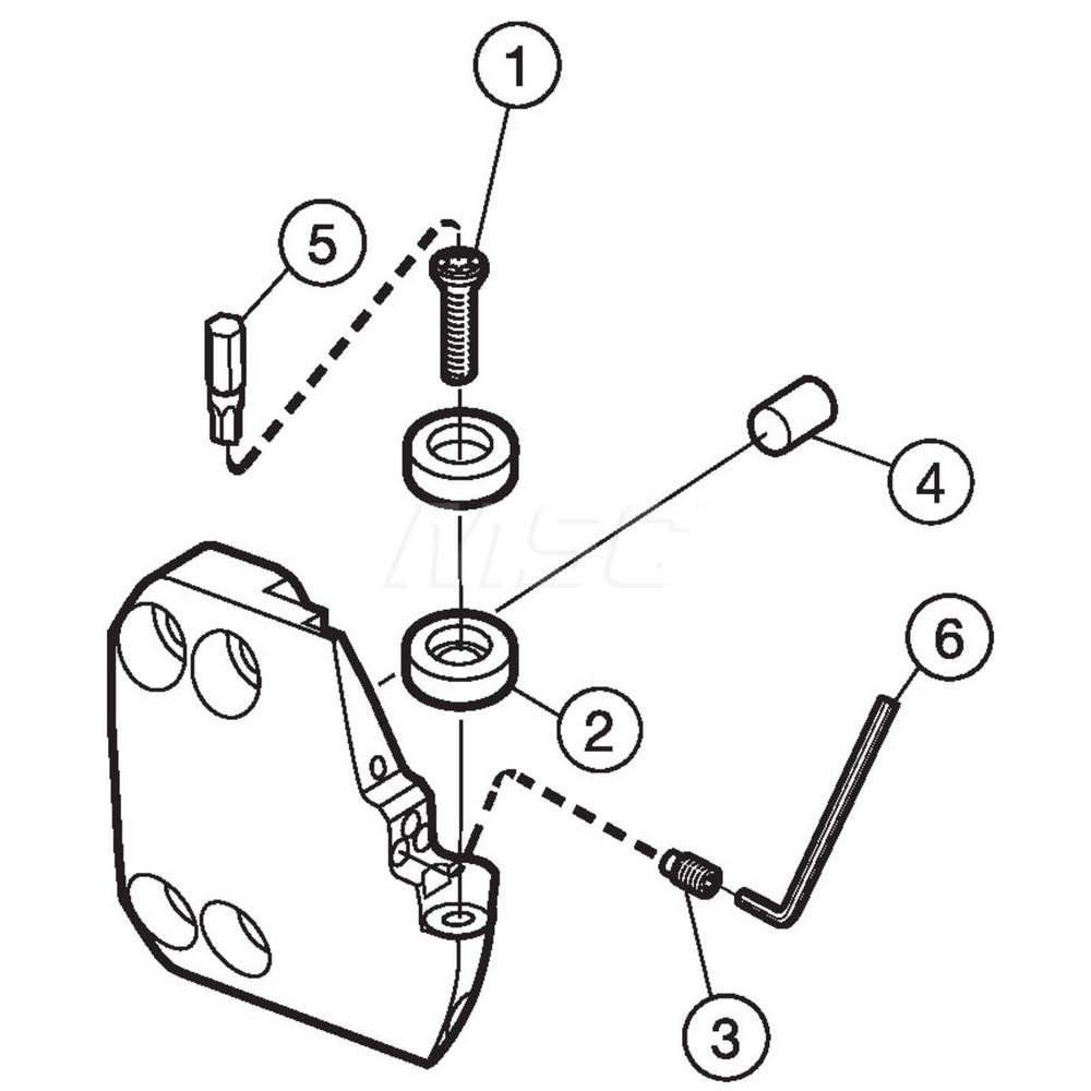 Sandvik Coromant Modular Grooving Head: Left Hand, System Size 70, Uses SL70A-SRDCR/L..HP Inserts - 5923430
