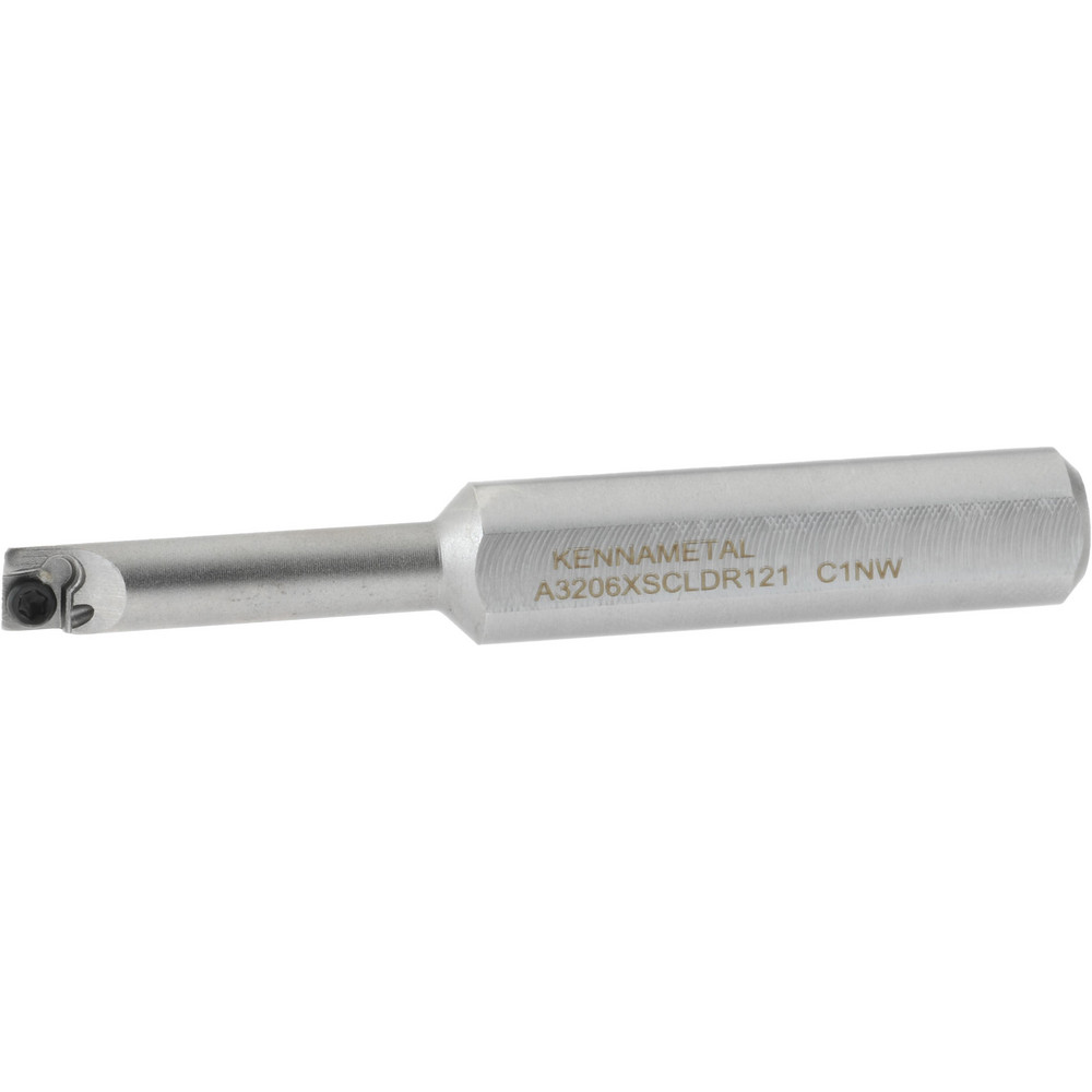 Kennametal Indexable Boring Bar: A3206XSCLDR121, 0.2300" Min Bore, Right Hand, 5 deg Lead, Steel - 1937970