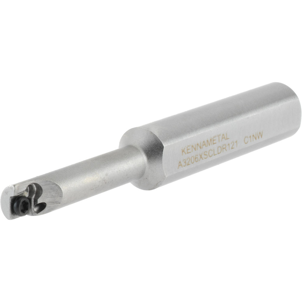 Kennametal Indexable Boring Bar: A3206XSCLDR121, 0.2300" Min Bore, Right Hand, 5 deg Lead, Steel - 1937970