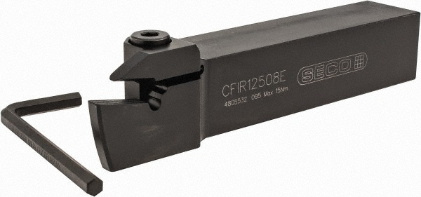 Seco Indexable Turning Toolholder: CFIR 063 03B, 90.0 deg Lead Angle, Clamp & Screw - 00002795