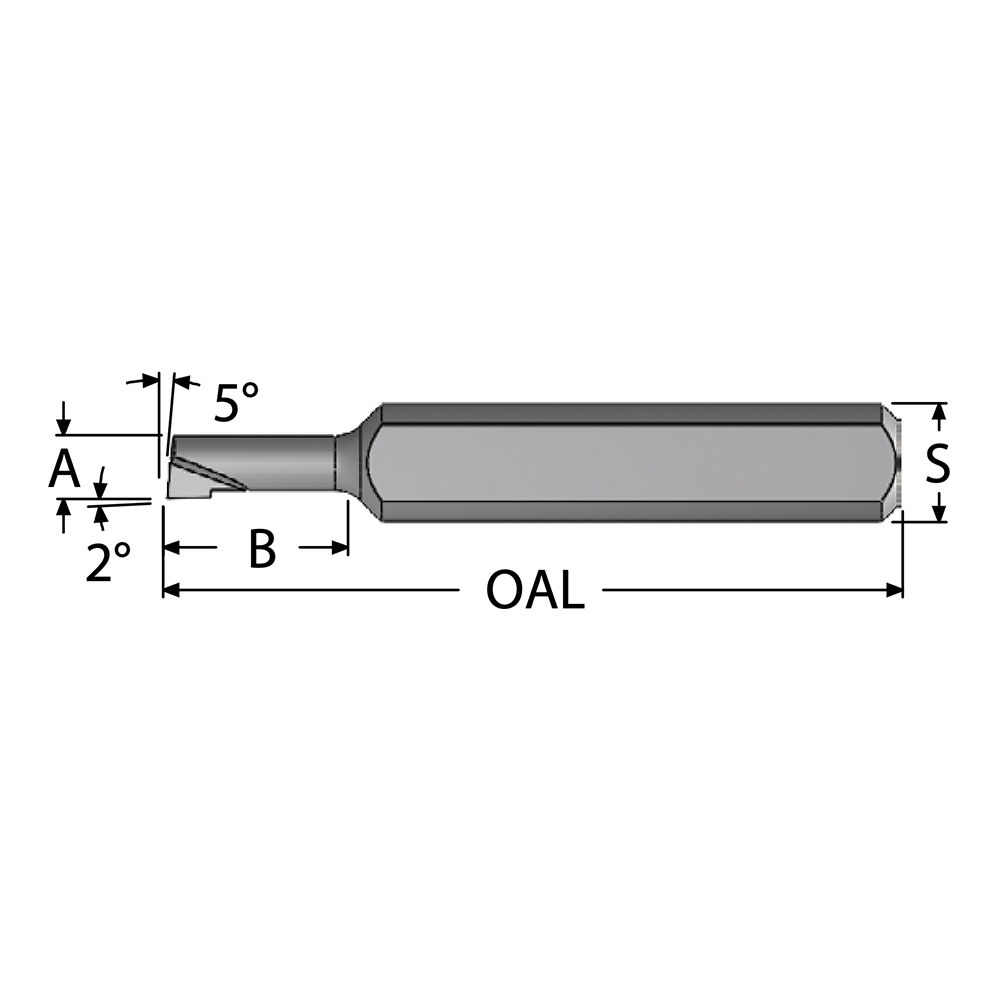 Seco Indexable Boring Bar: A08F-SCLDR04, 8.50 mm Min Bore, Right Hand, 8.00 mm Shank Dia, 95 deg Lead, Steel - 00054692