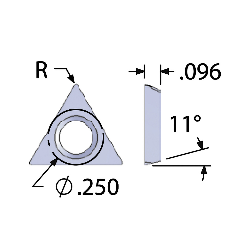 Scientific Cutting Tools Indexable Boring Bar: ADBT500R0R, 0.5600" Min Bore, Right Hand, 0 deg Lead, Solid Carbide (Shank) & Steel (Head) - ADBT500R0R