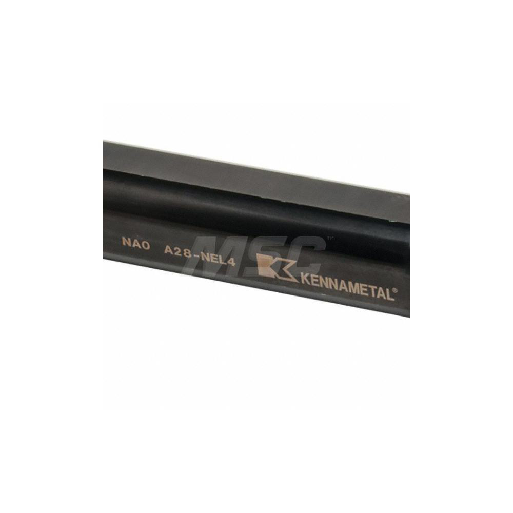 Kennametal Indexable Boring Bar: A28NEL4, 2-1/2" Min Bore Dia, Left Hand Cut, 1-3/4" Shank Dia, 3 ° Lead Angle, Steel - 1094848