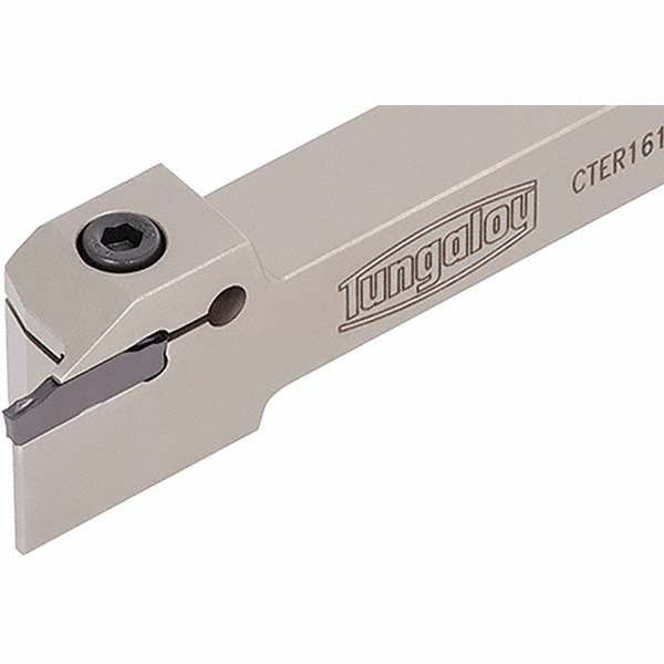 Tungaloy Indexable Grooving-Cutoff Toolholder: CTER20-5T32, 0.197" Min Groove Width, 1.26" Max Depth of Cut, Right Hand - 6880669