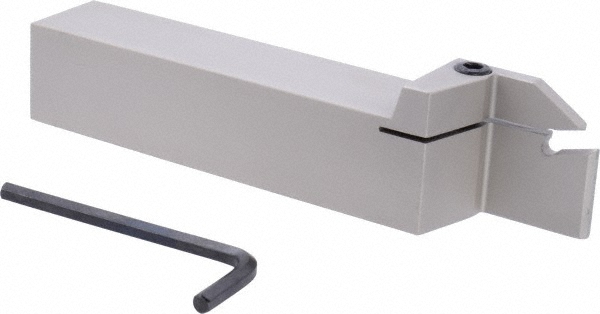 Tungaloy Indexable Grooving-Cutoff Toolholder: CTER20-5T32, 0.197" Min Groove Width, 1.26" Max Depth of Cut, Right Hand - 6880669