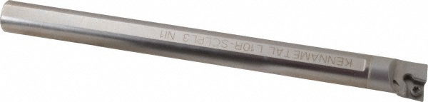 Kennametal Indexable Boring Bar: L10R-STFPR2, 0.7700" Min Bore, Right Hand, Heavy Metal - 3331080
