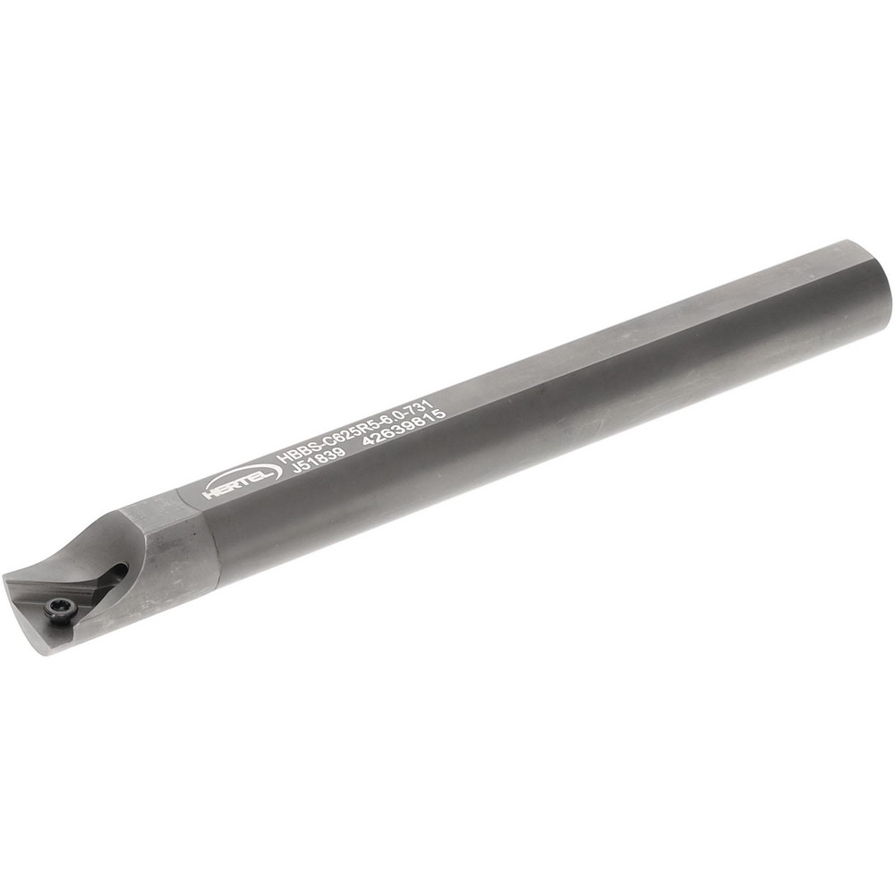 Hertel Indexable Boring Bar: HBBS-S625L3-7.0-.675, 0.6750" Min Bore, Left Hand, Steel - H08614935