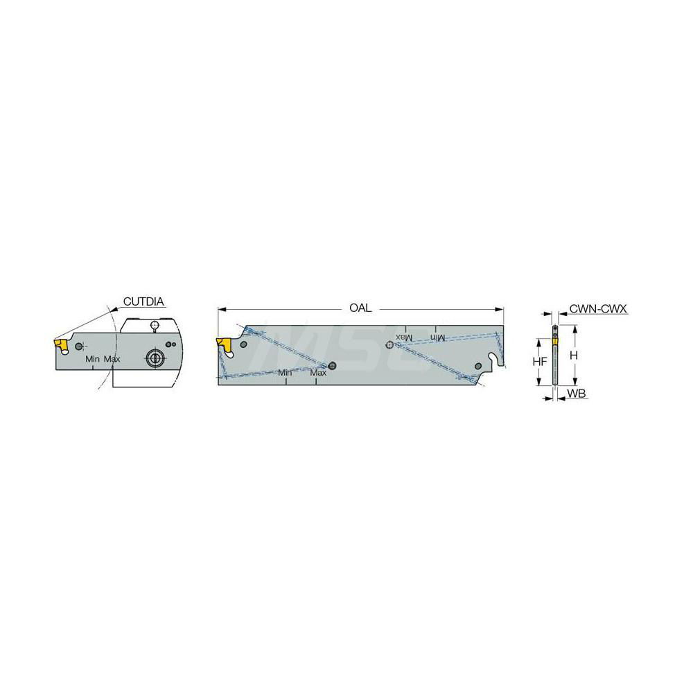 Iscar TGFH Double End Neutral Indexable Cutoff Blade - 2302505