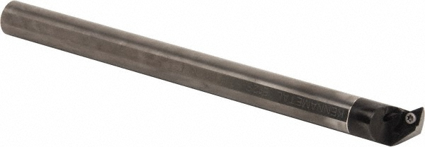 Hertel Indexable Boring Bar: A12SDUPL3 3/4", 0.9800" Min Bore, Left Hand, -3 deg Lead, Steel - 7000070
