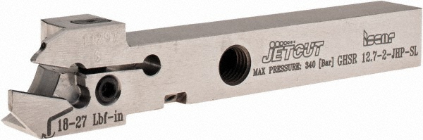Iscar Indexable Grooving Toolholder: GHSL 12-2 I, External, Left Hand, 25 mm Max Workpiece Dia - 2800491