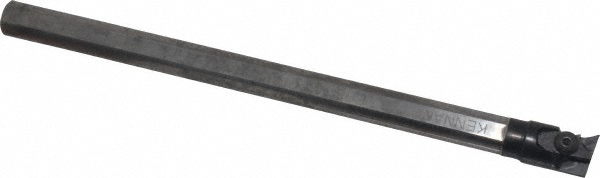 Kennametal Indexable Boring Bar: A24UNSL3, 2.25" Min Bore Dia, Left Hand Cut, 1-1/2" Shank Dia, 3 ° Lead Angle, Steel - 1094916