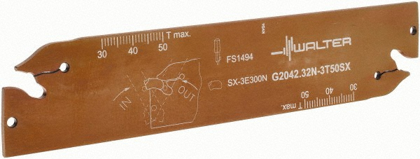 Ingersoll Cutting Tools Indexable Cut-Off Blades: Double-Ended, Neutral, Neutral - 2300210