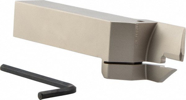 Ingersoll Cutting Tools Indexable Grooving Toolholder: TTER25.4-6T32-TB, 2.52" Max Workpiece Dia - 6174060