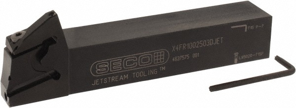 Tungaloy Indexable Grooving Toolholder: STCR16-18, External, Right Hand - 6734572