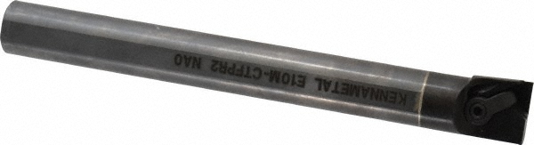 Kennametal Indexable Boring Bar: E10MCTFPR2 KWH, 19.56 mm Min Bore, Right Hand, 15.88 mm Shank Dia, Solid Carbide - 1152588