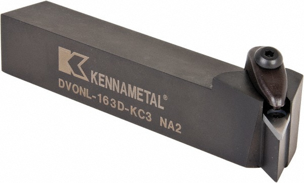 Kennametal Indexable Cutoff Toolholder: 1-1/4" Max Depth of Cut, 1-1/4" Max Workpiece Dia, Right Hand - 5979803