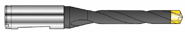 Kyocera Replaceable-Tip Drill: 18 to 18.99 mm Dia, 95 mm Max Depth, 25 mm Flange Shank - THD08681