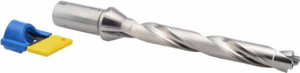 Ingersoll Cutting Tools Replaceable-Tip Drill: 0.748 to 0.7835" Dia, 5.98" Max Depth, 1" Cylindrical Shank - 3212733