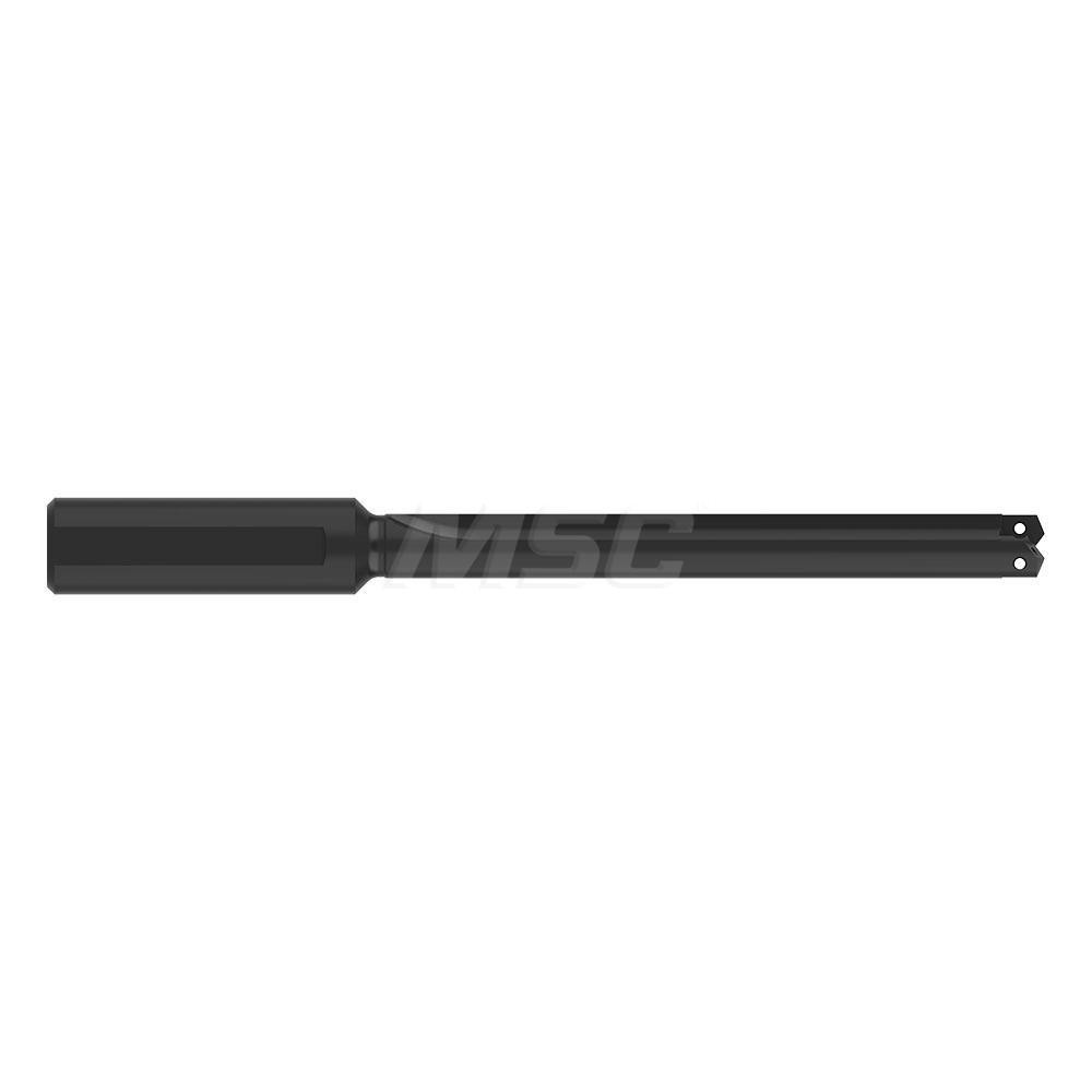 Allied Machine and Engineering Spade Drill: 33/64 to 11/16" Dia, 4-1/2" Max Depth, Straight Flute - 25000S-075L