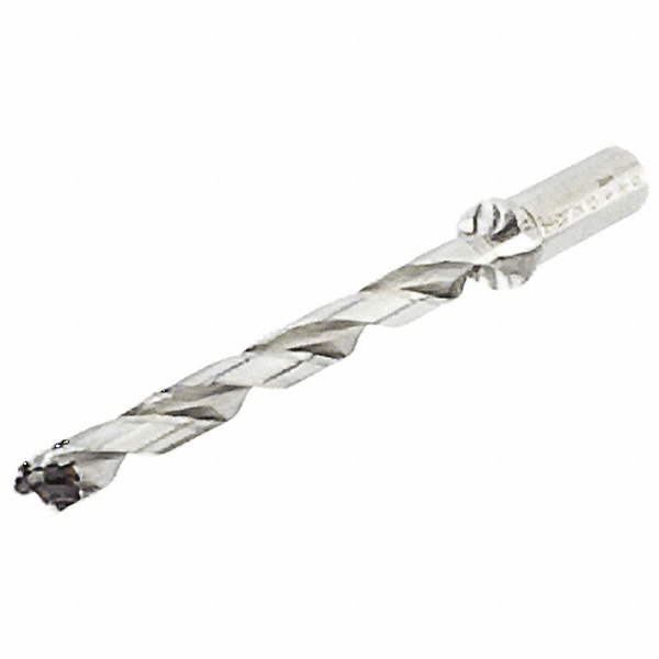 Iscar Replaceable-Tip Drill: 18 to 18.9 mm Dia, 93.9 mm Max Depth, 25 mm Flatted Shank - 3335719