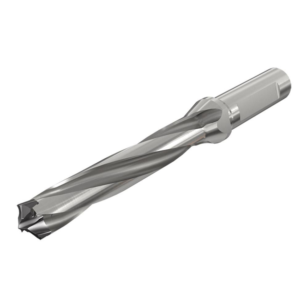Iscar Replaceable-Tip Drill: 18 to 18.9 mm Dia, 93.9 mm Max Depth, 25 mm Flatted Shank - 3335719
