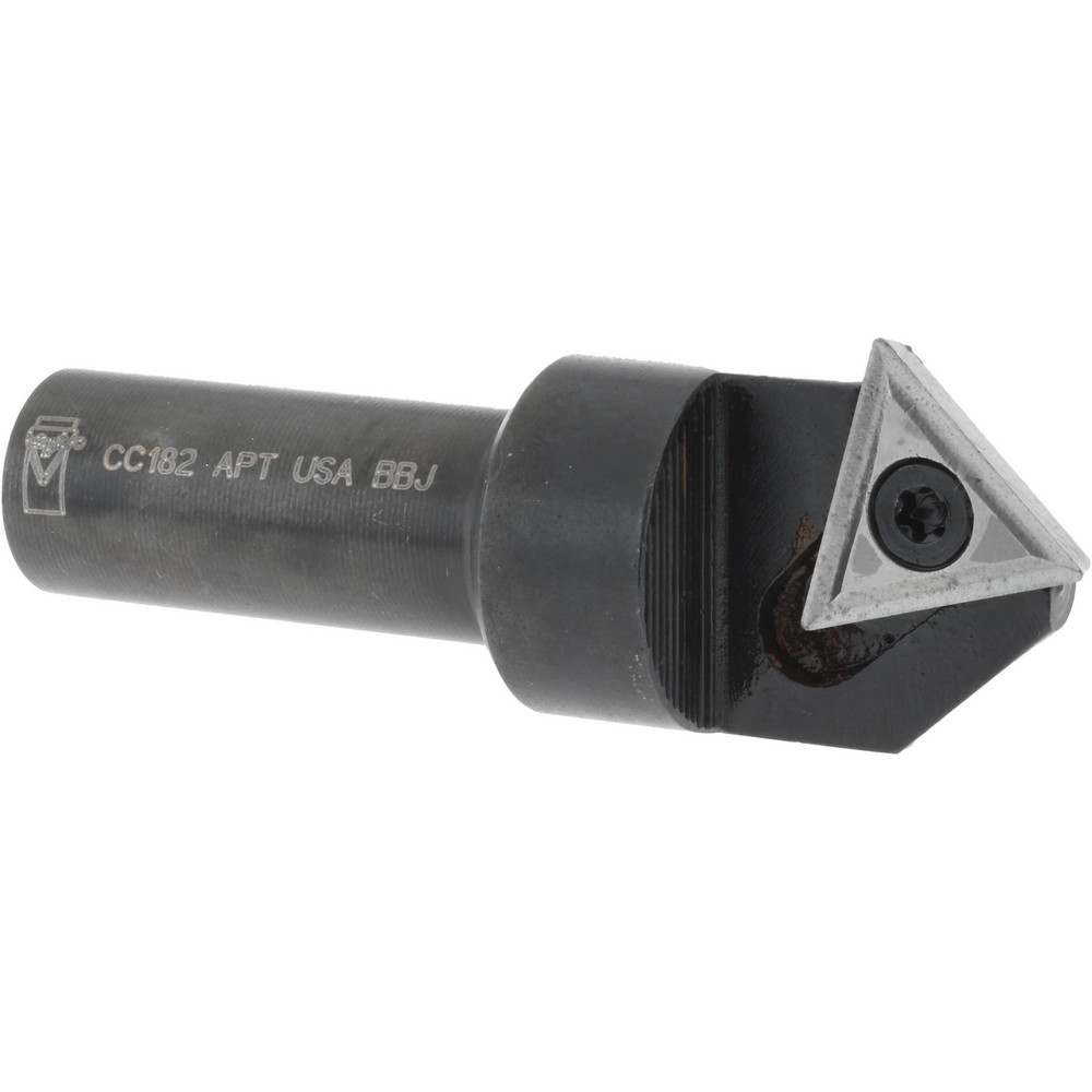 Cutting Tool Technologies 0.94" Max Dia, 1/2" Shank Dia, 0.39" LOC, 82° Included Angle, Indexable Countersink - 8PC-010-C