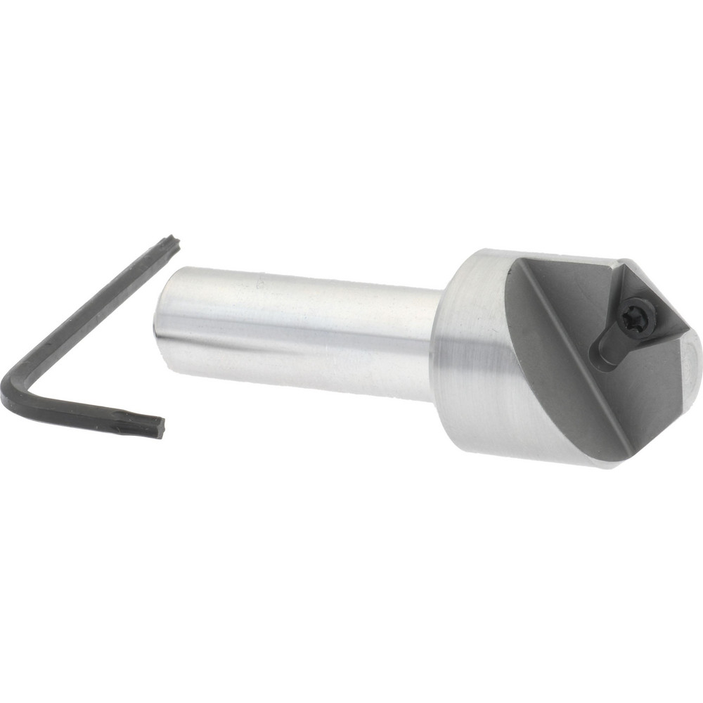Cutting Tool Technologies 0.94" Max Dia, 1/2" Shank Dia, 0.39" LOC, 82° Included Angle, Indexable Countersink - 8PC-010-C