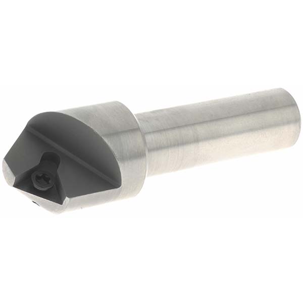 Cutting Tool Technologies 0.94" Max Dia, 1/2" Shank Dia, 0.39" LOC, 82° Included Angle, Indexable Countersink - 8PC-010-C