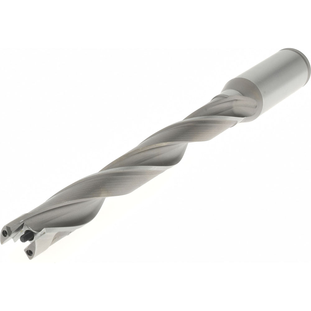 Kennametal Replaceable-Tip Drill: 14.29 to 14.5 mm Dia, 142.88 mm Max Depth, 19.05 mm Straight-Cylindrical Shank - 1798244