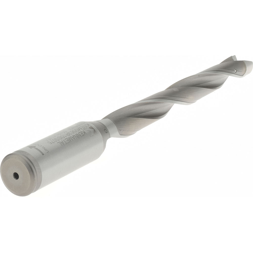 Kennametal Replaceable-Tip Drill: 14.29 to 14.5 mm Dia, 142.88 mm Max Depth, 19.05 mm Straight-Cylindrical Shank - 1798244