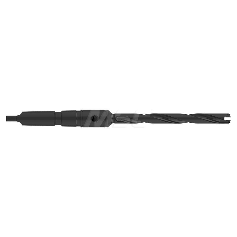 Allied Machine and Engineering Spade Drill: 7/16 to 1/2" Dia, 4-3/8" Max Depth, Helical Flute - 250Z0H-002I