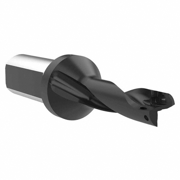 Walter Indexable Insert Drill: B3213.U3F.0127.Z01.3, 1/2" Max Dia, 1-1/2" Max Depth, 3xD, 3/4" Shank Dia - 5027629