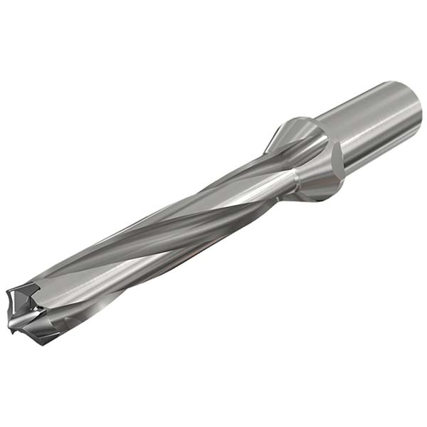 Ingersoll Cutting Tools Replaceable-Tip Drill: 17 to 17.9 mm Dia, 55 mm Max Depth, 20 mm Cylindrical Shank - 6334323