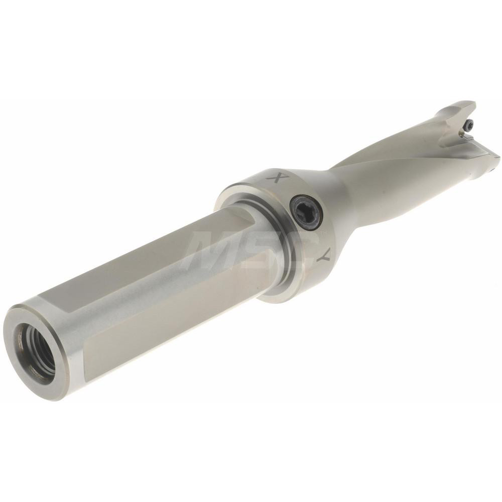 Kennametal Indexable Insert Drill: DFT0984R2SSF100, 1-7/64" Max Dia, 2-1/2" Max Depth, 2.5xD, 1" Shank Dia - 1527687