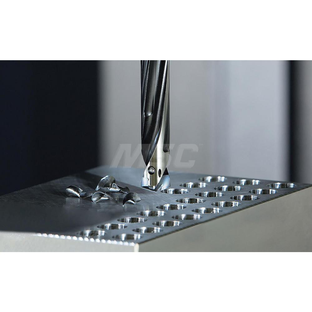 Kyocera Replaceable-Tip Drill: 15 to 15.99 mm Dia, 128 mm Max Depth, 20 mm Flange Shank - THD08652