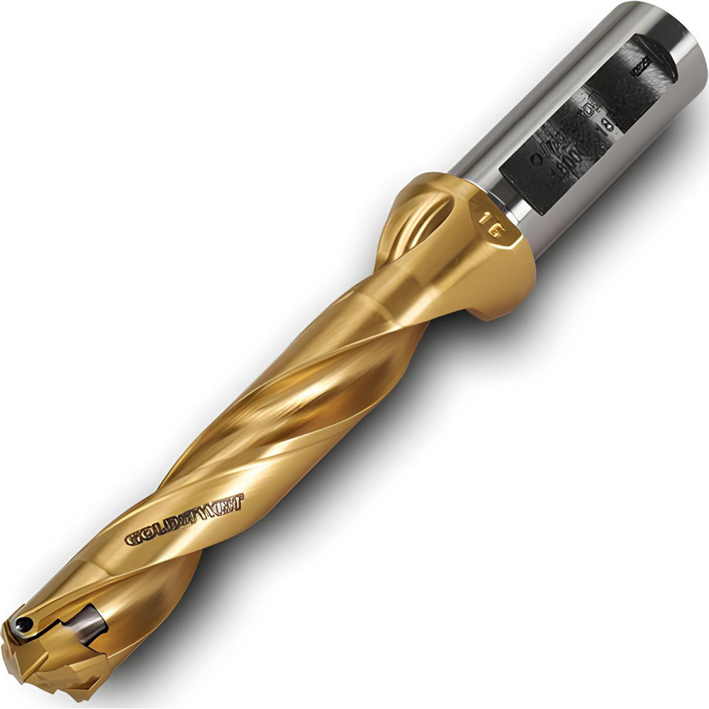 Ingersoll Cutting Tools Replaceable-Tip Drill: 0.6299 to 0.6654" Dia, 5.04" Max Depth, 3/4" Cylindrical Shank - 3212721