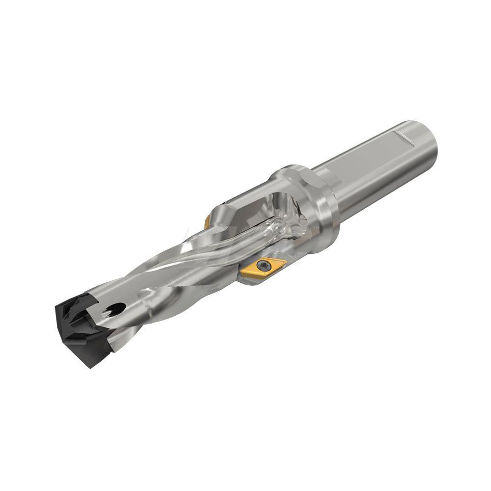 Ingersoll Cutting Tools Replaceable-Tip Drill: 6.5 to 6.9 mm Dia, 10 mm Max Depth, 12 mm Weldon Flat Shank - 6132161