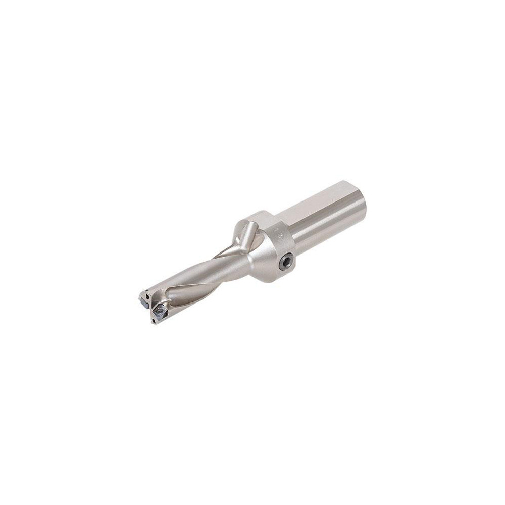 Tungaloy Indexable Insert Drill: TDXU-1375FS-03, 1-3/8" Max Dia, 4-1/8" Max Depth, 3xD, 1-1/2" Shank Dia - 6718576