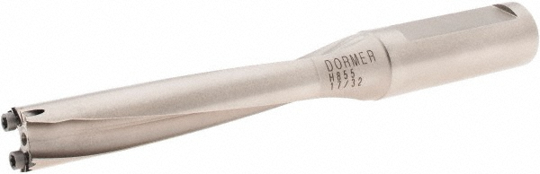Kyocera Replaceable-Tip Drill: 13 to 13.49 mm Dia, 108 mm Max Depth, 14 mm Straight-Cylindrical Shank - THD08132