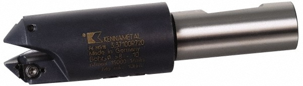 Kennametal 6 to 8mm Drill Dia, 19.05mm Body Shank Dia, 8mm Drill Shank Dia, Combo Chamfer & Countersink Drill - 1604271