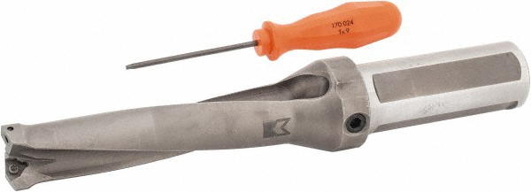 Komet Indexable Insert Drill: KUBP4D1250R10ABS63F, 1-1/4" Max Dia, 4xD - 1587431896