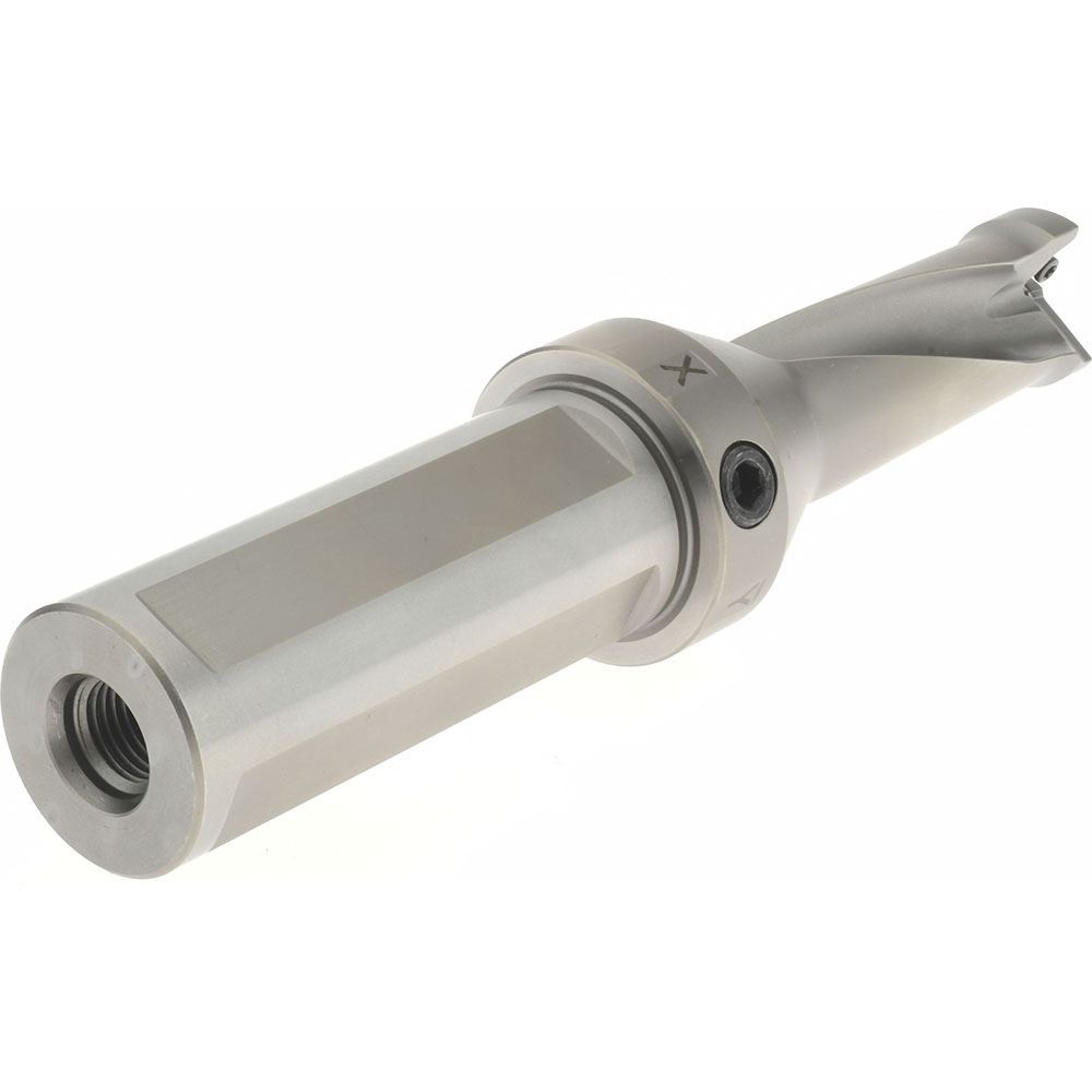 Kennametal Indexable Insert Drill: DFT1000R2SSF125, 1-1/8" Max Dia, 2-1/2" Max Depth, 2.5xD, 1-1/4" Shank Dia - 1528319